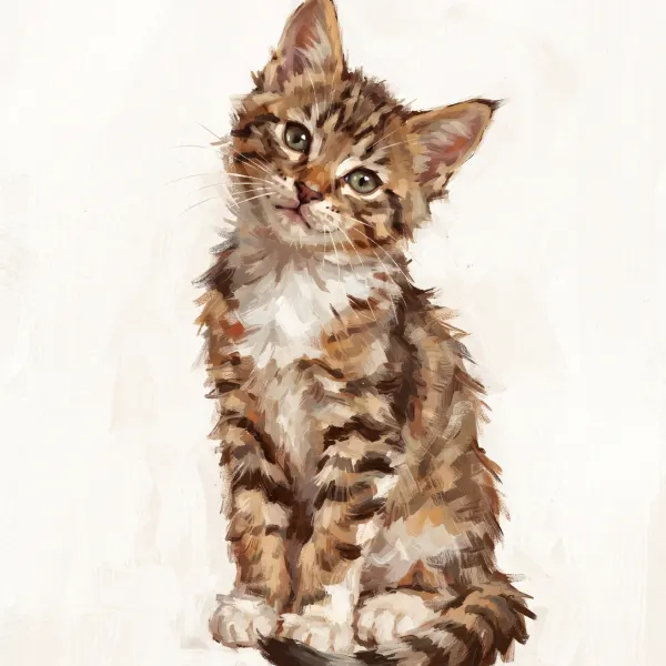Lukisan kucing Kucing Kampung