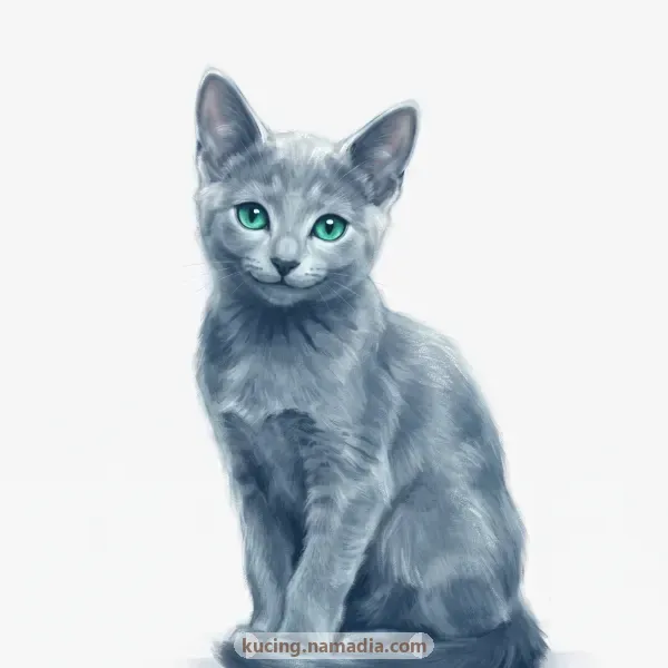 Kucing Russian Blue