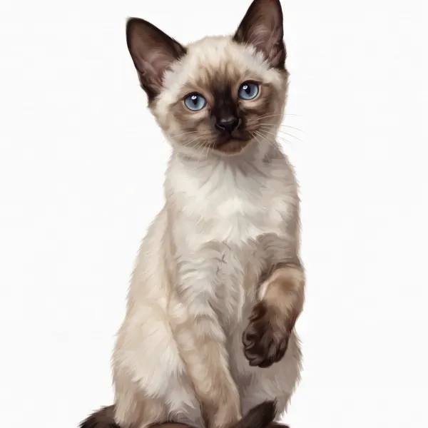 Lukisan kucing Siam